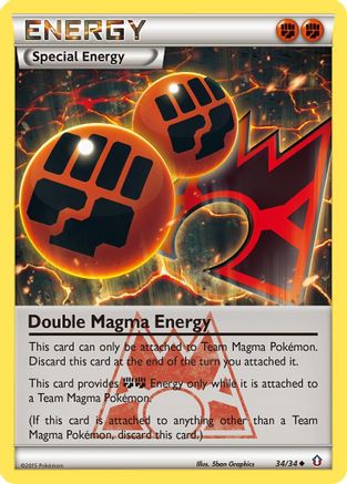 Double Énergie Magma (34/34) [XY : Double Crise] 