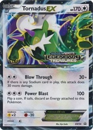Tornadus EX (BW96) (Promo d'Avant-première du Personnel) [Noir et Blanc : Promos Black Star] 
