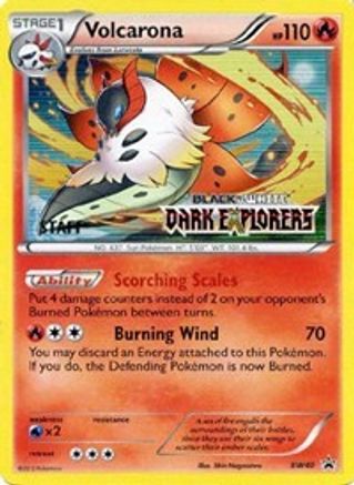 Volcarona - BW40 (Prerelease) [Staff] - [Black and White Promos] Holofoil