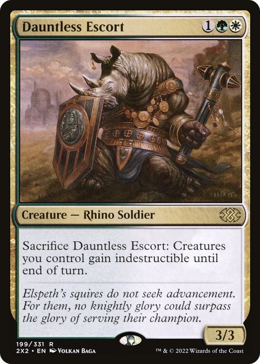Dauntless Escort (2X2-199) - [Double Masters 2022] Foil