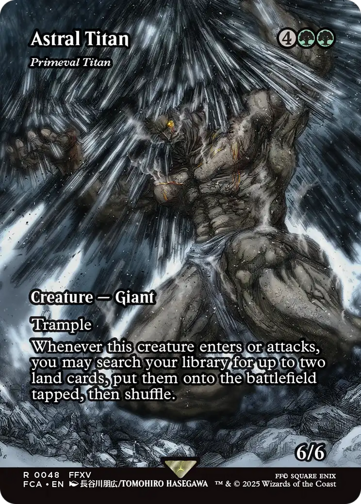Primeval Titan (FCA-048) - [FINAL FANTASY: Through the Ages] / Astral Titan (Borderless) Foil