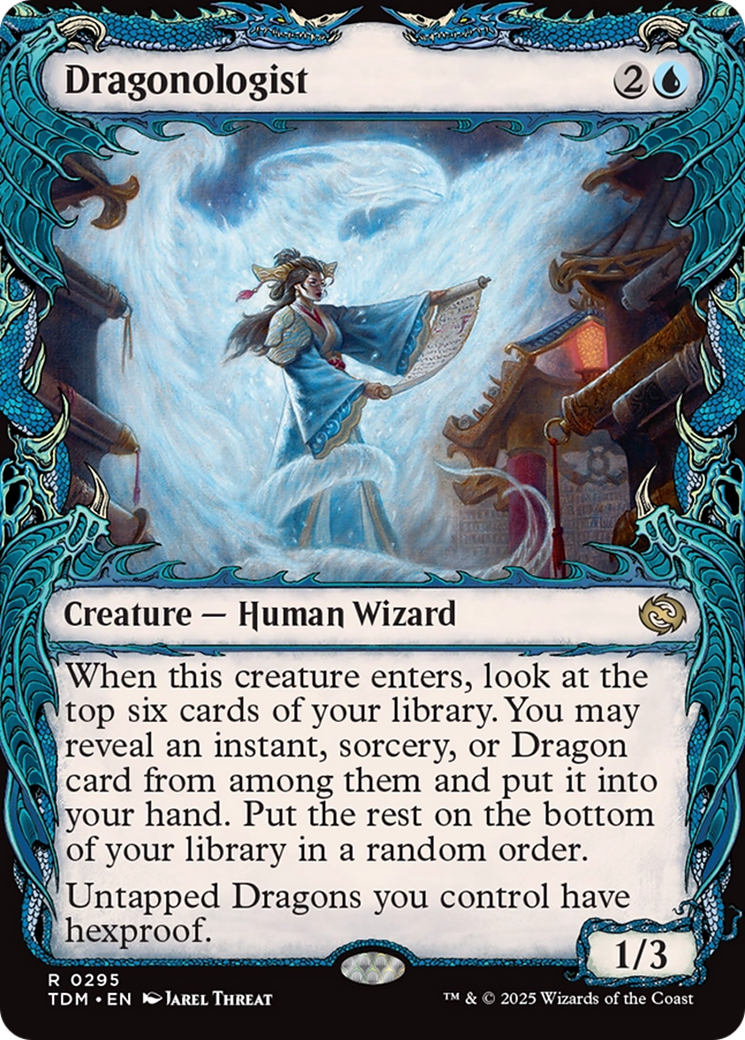 Dragonologist (Showcase) (TDM-295) - [Tarkir: Dragonstorm]: (Showcase) Foil