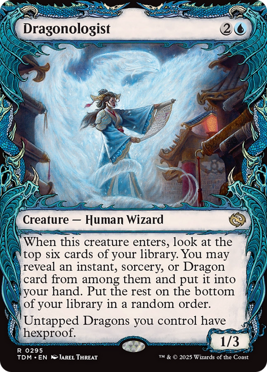 Dragonologist (Showcase) (TDM-295) - [Tarkir: Dragonstorm]: (Showcase) Foil