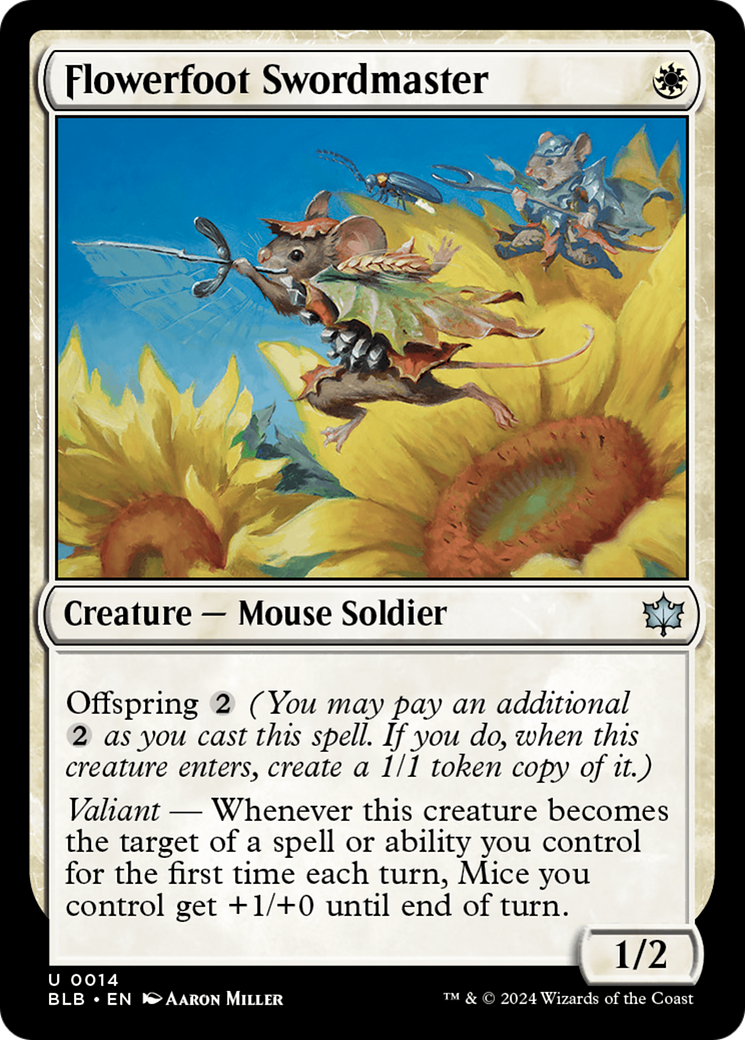 Flowerfoot Swordmaster (BLB-014) - [Bloomburrow] Foil