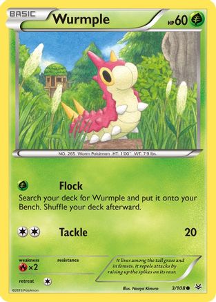 Wurmple (3/108) [XY : Ciel rugissant] 