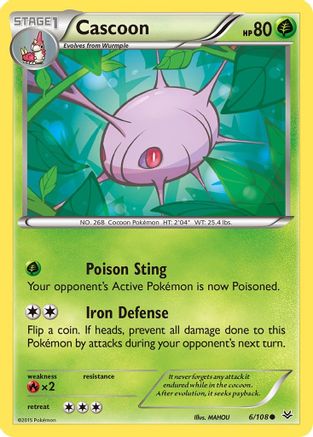 Cascoon (6/108) [XY : Ciel rugissant] 