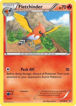 Fletchinder (14/108) [XY : Ciel rugissant] 