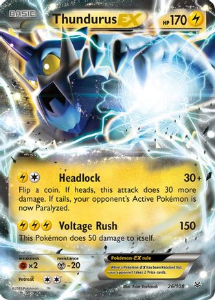 Thundurus EX (26/108) [XY : Ciel rugissant] 