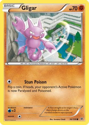 Gligar 36/108 - [XY  Roaring Skies]