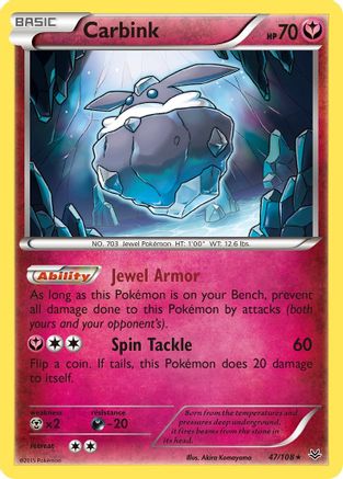 Carbink (47/108) [XY : Ciel rugissant] 