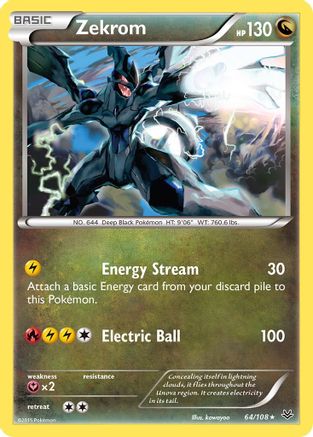 Zekrom 64/108 - [XY  Roaring Skies] Holofoil