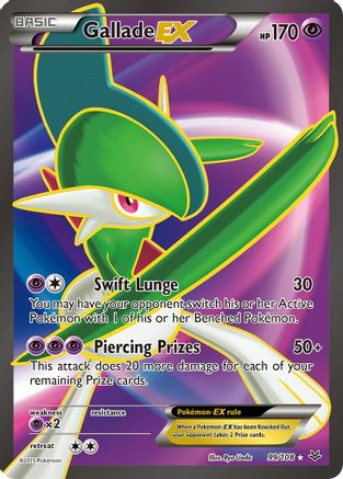Gallade EX (99 Full Art) 99/108 - [XY  Roaring Skies] Holofoil
