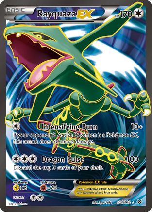 Rayquaza EX (104 Full Art) 104/108 - [XY  Roaring Skies] Holofoil