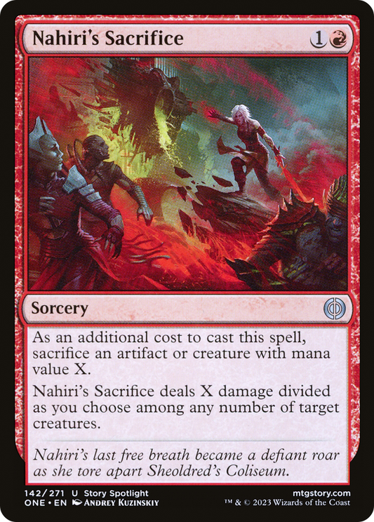 Nahiri's Sacrifice (ONE-142) - [Phyrexia: All Will Be One]