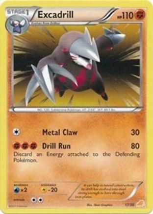 Excadrill (#17 Non-Holo) - [BW Trainer Kit Excadrill & Zoroark]