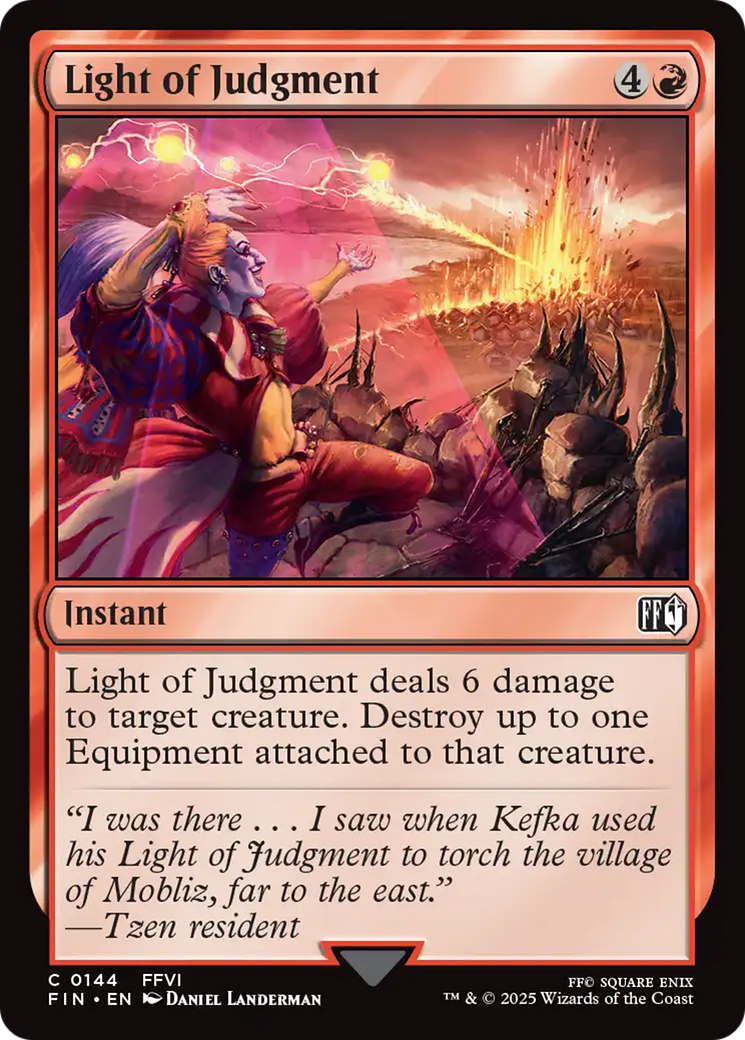 Light of Judgment (FIN-144) - [FINAL FANTASY] Foil