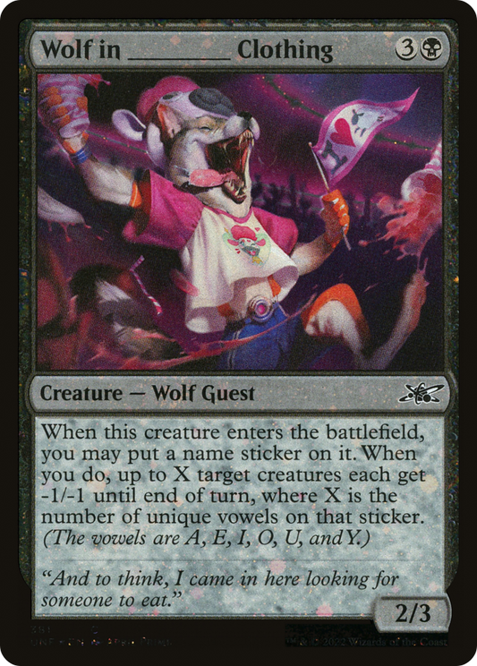Wolf in _____ Clothing (UNF-381) - [Unfinity] Foil