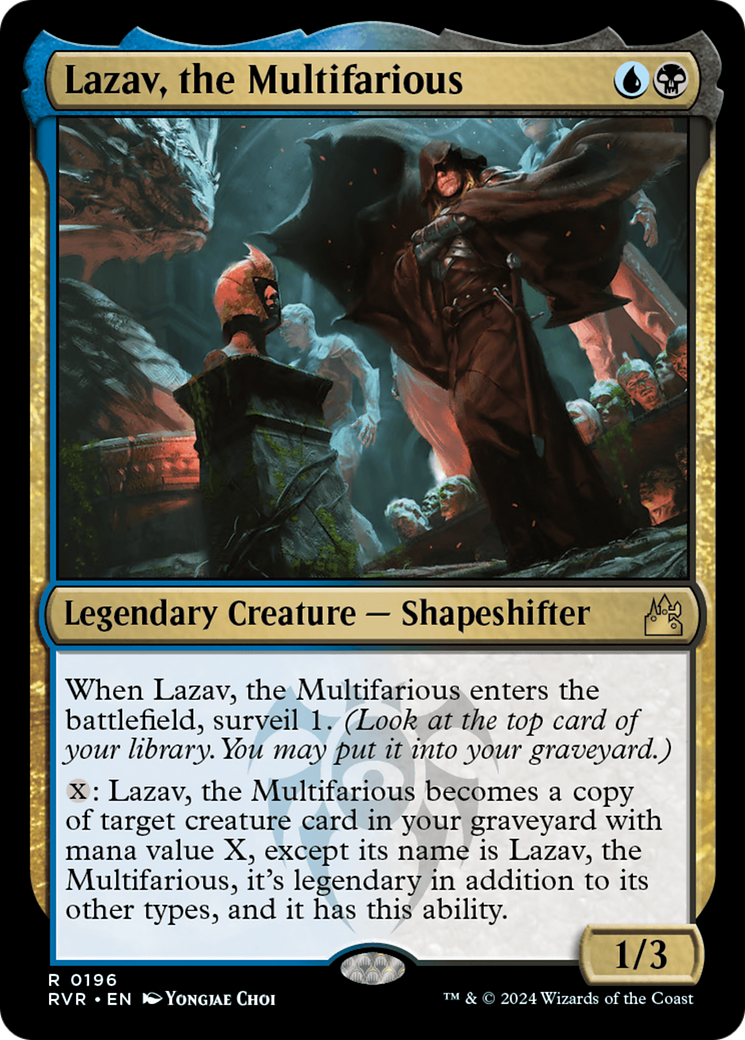 Lazav, the Multifarious (RVR-196) - [Ravnica Remastered] Foil