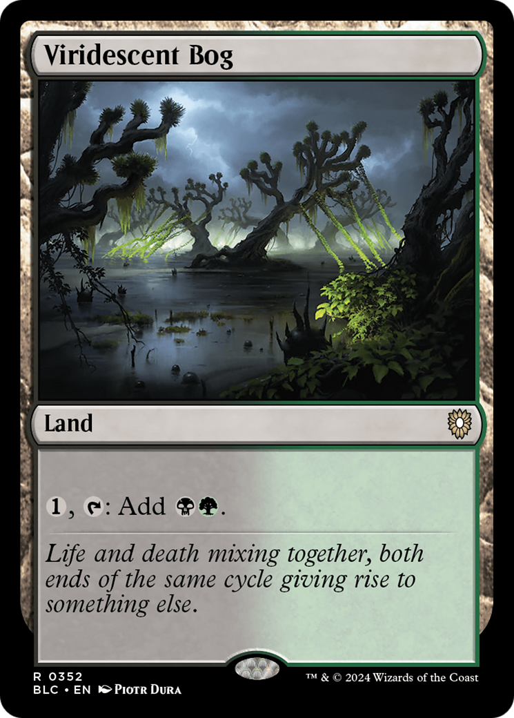 Viridescent Bog (BLC-352) - [Bloomburrow Commander]