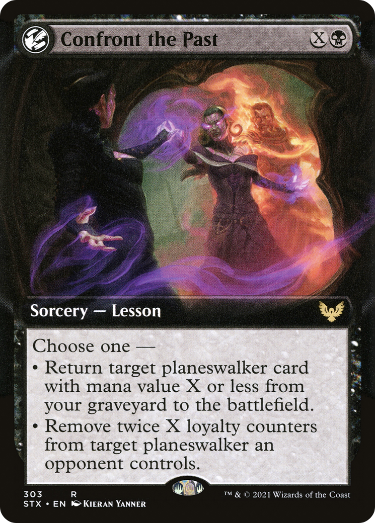 Confront the Past (STX-303) - [Strixhaven: School of Mages]: (Extended Art, lesson) Foil