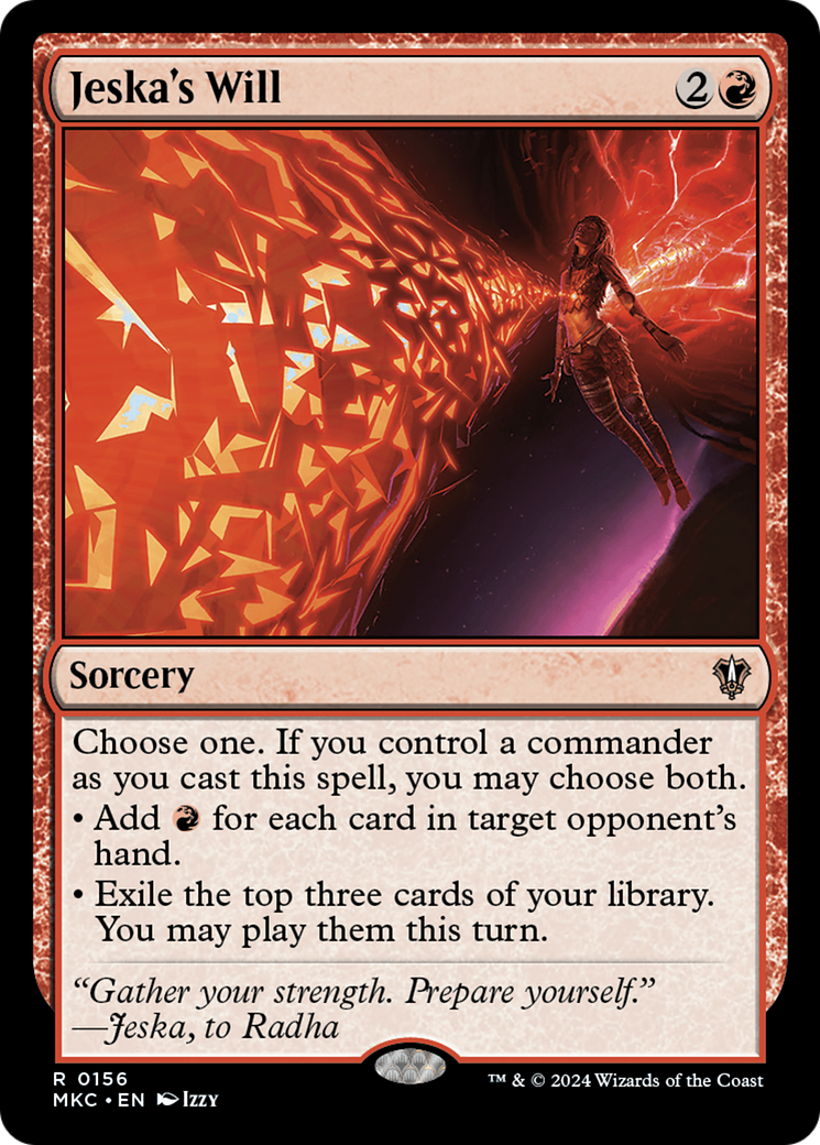 Jeska's Will (MKC-156) - [Murders at Karlov Manor Commander]