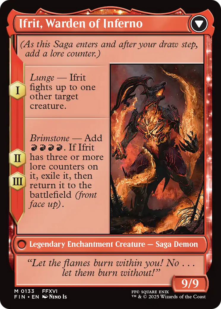 Clive, Ifrit's Dominant (FIN-133) - [FINAL FANTASY]: (enchantment)