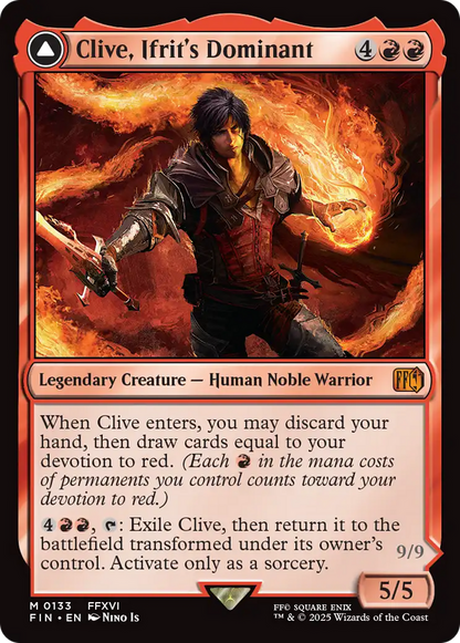 Clive, Ifrit's Dominant (FIN-133) - [FINAL FANTASY]: (enchantment)