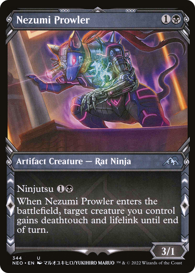 Nezumi Prowler (NEO-344) - [Kamigawa: Neon Dynasty]: (Showcase)