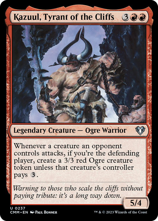 Kazuul, Tyrant of the Cliffs (CMM-237) - [Commander Masters]
