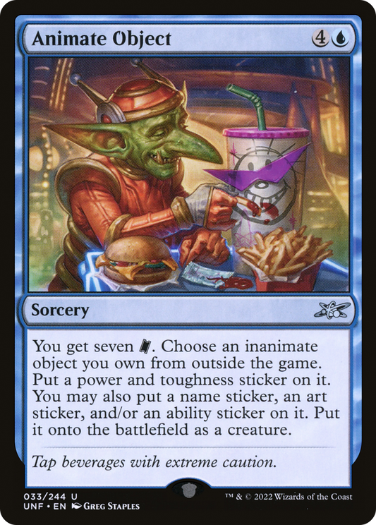 Animate Object (UNF-033) - [Unfinity] Foil