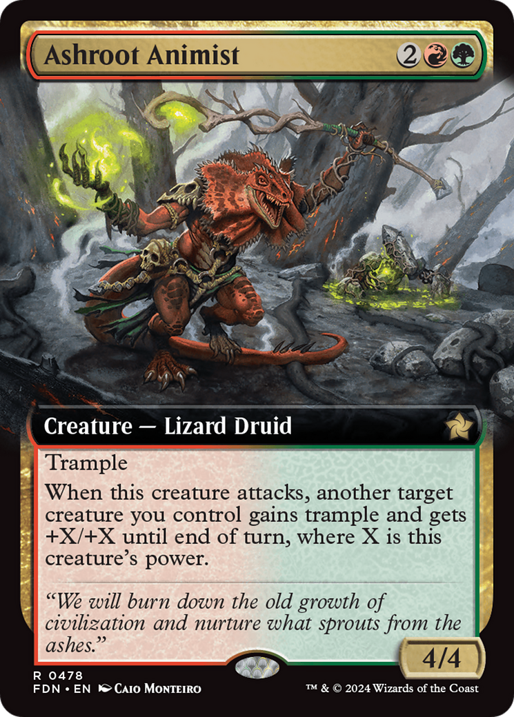 Ashroot Animist (FDN-478) - [Foundations]: (Extended Art) Foil