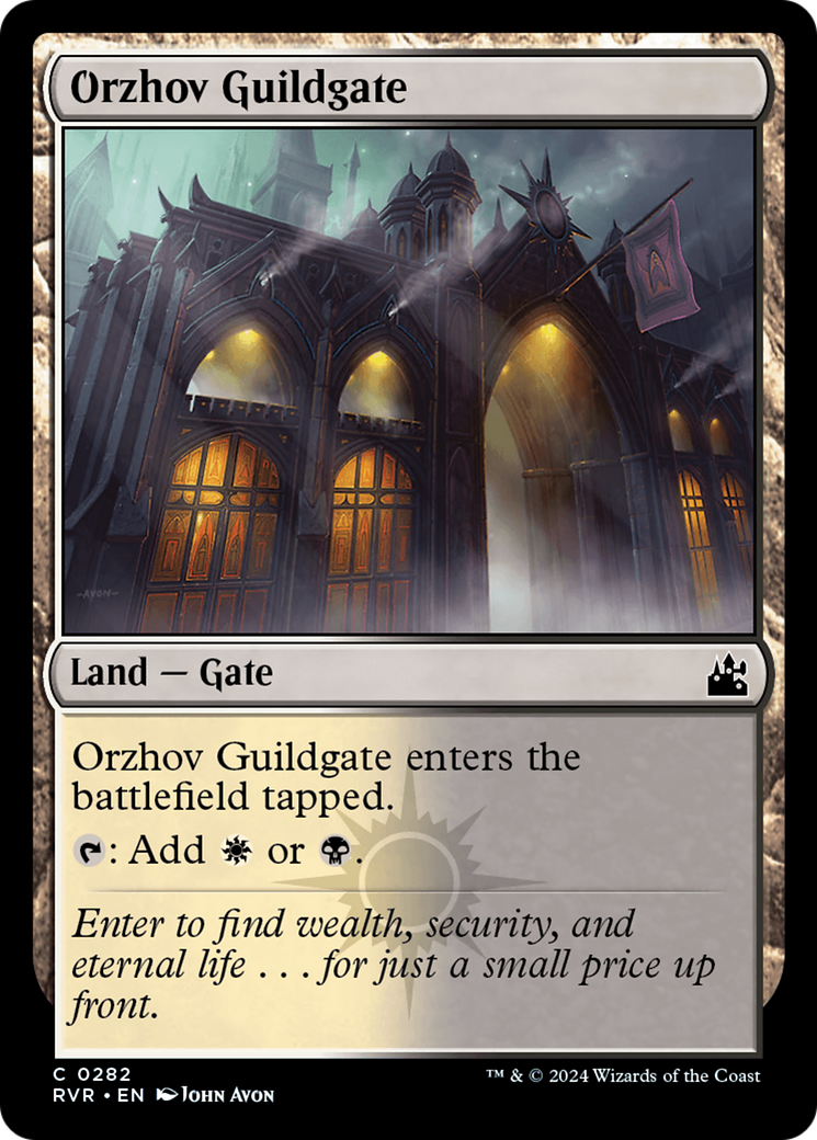 Orzhov Guildgate (RVR-282) - [Ravnica Remastered] Foil