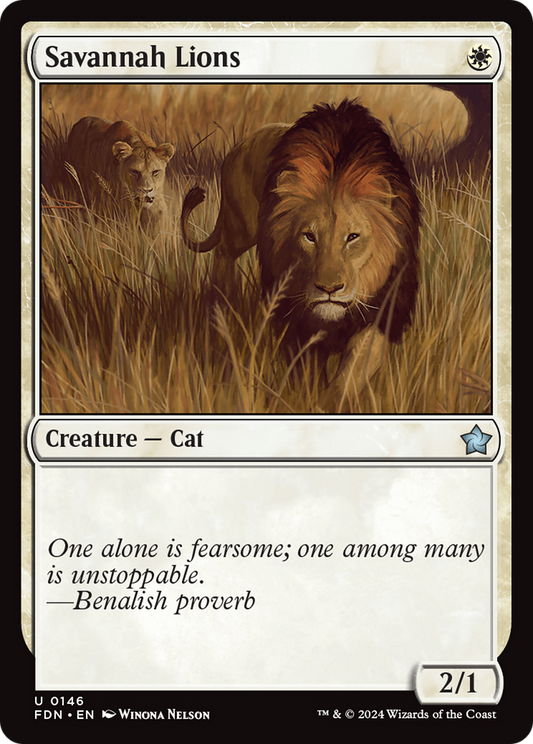 Savannah Lions (FDN-146) - [Foundations] Foil