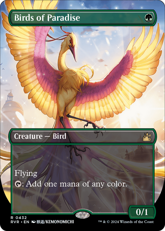 Birds of Paradise (RVR-432) - [Ravnica Remastered] (Borderless) Foil