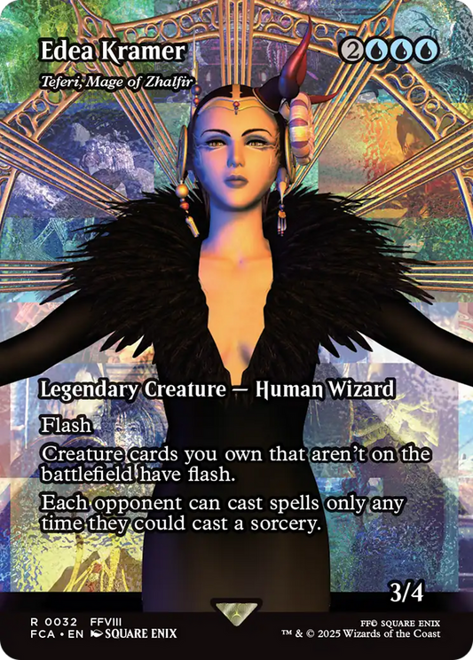 Teferi, Mage of Zhalfir (FCA-032) - [FINAL FANTASY: Through the Ages] / Edea Kramer (Borderless) Foil