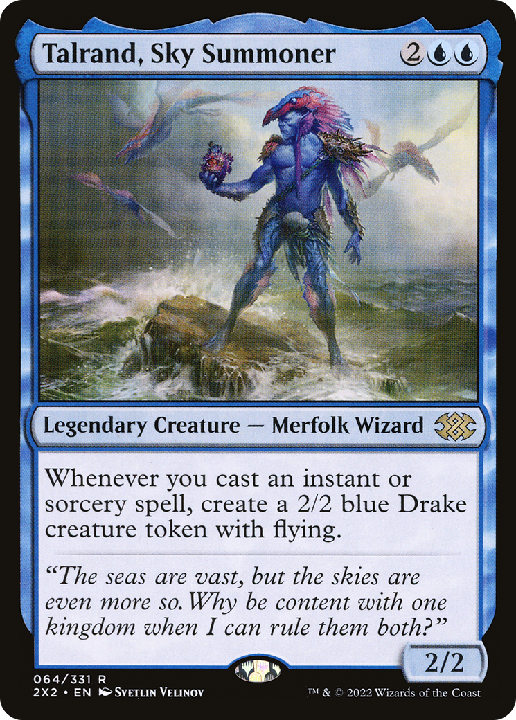 Talrand, Sky Summoner (2X2-064) - [Double Masters 2022] Foil
