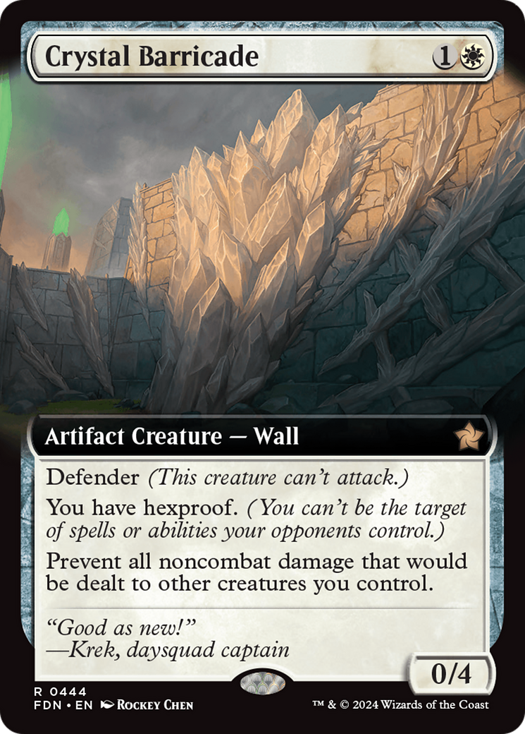 Crystal Barricade (FDN-444) - [Foundations]: (Extended Art) Foil