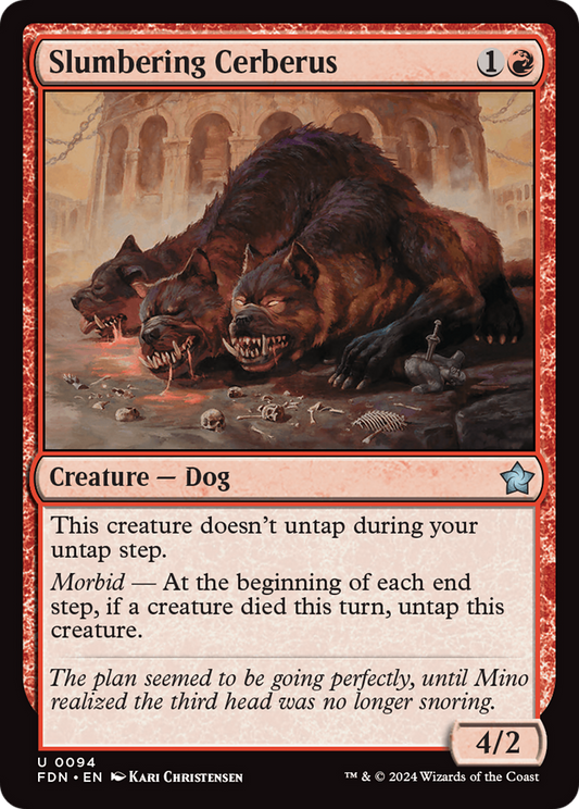 Slumbering Cerberus (FDN-094) - [Foundations] Foil