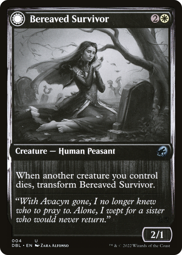 Bereaved Survivor // Dauntless Avenger (DBL-004) - [Innistrad: Double Feature]: (Double Faced Transform)