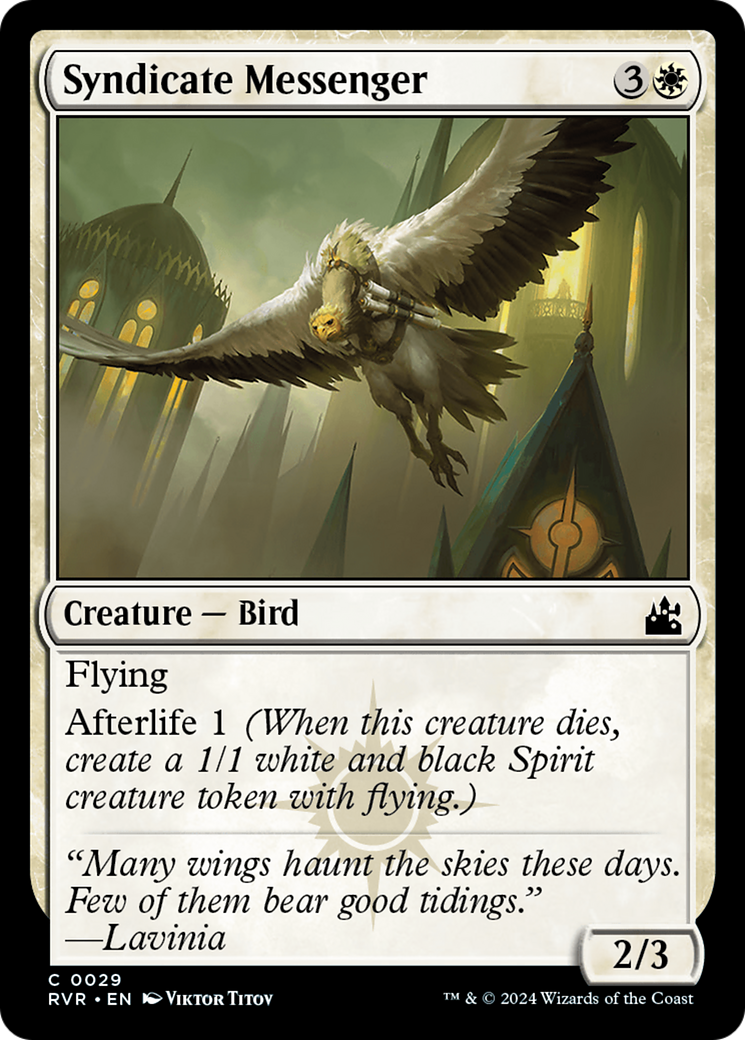 Syndicate Messenger (RVR-029) - [Ravnica Remastered]