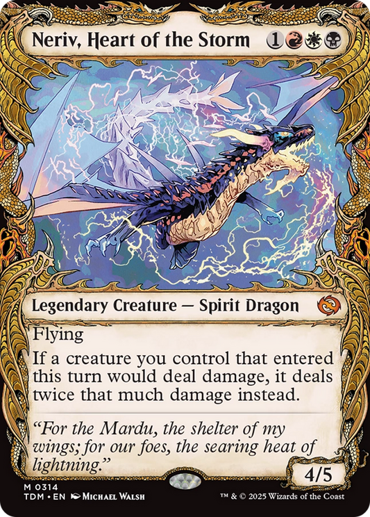 Neriv, Heart of the Storm (Showcase) (TDM-314) - [Tarkir: Dragonstorm]: (Showcase)