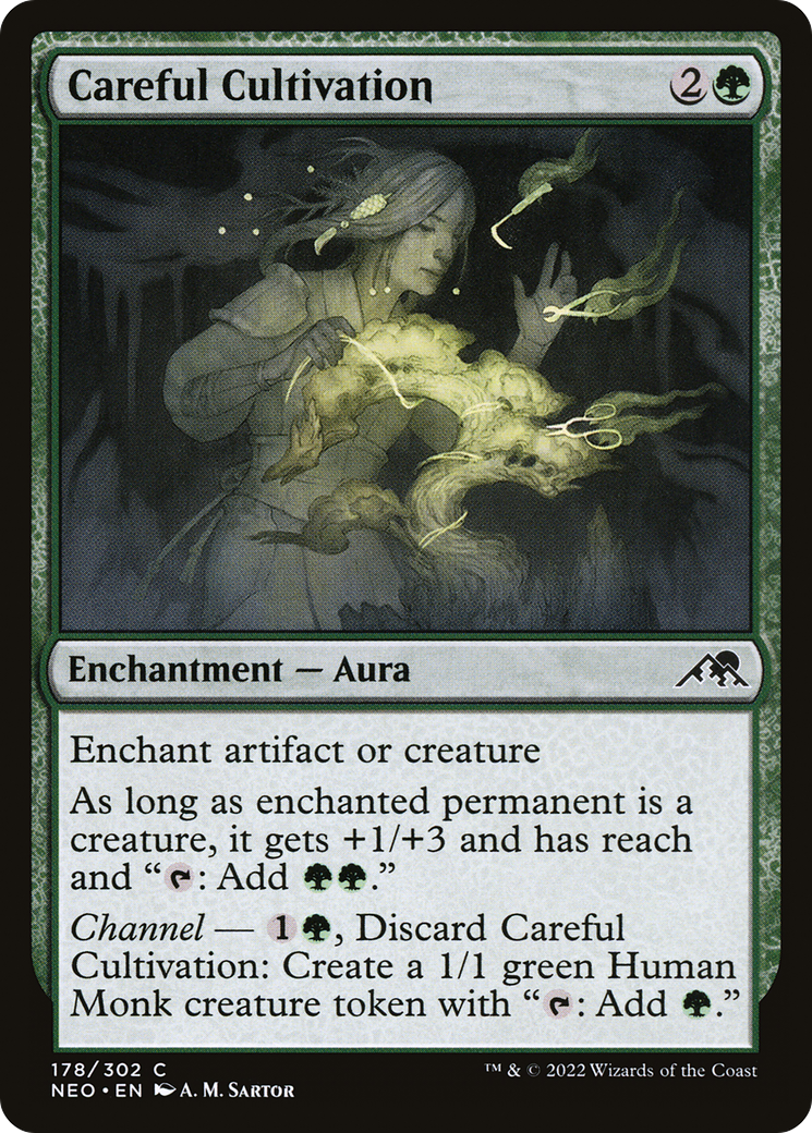 Careful Cultivation (NEO-178) - [Kamigawa: Neon Dynasty] Foil