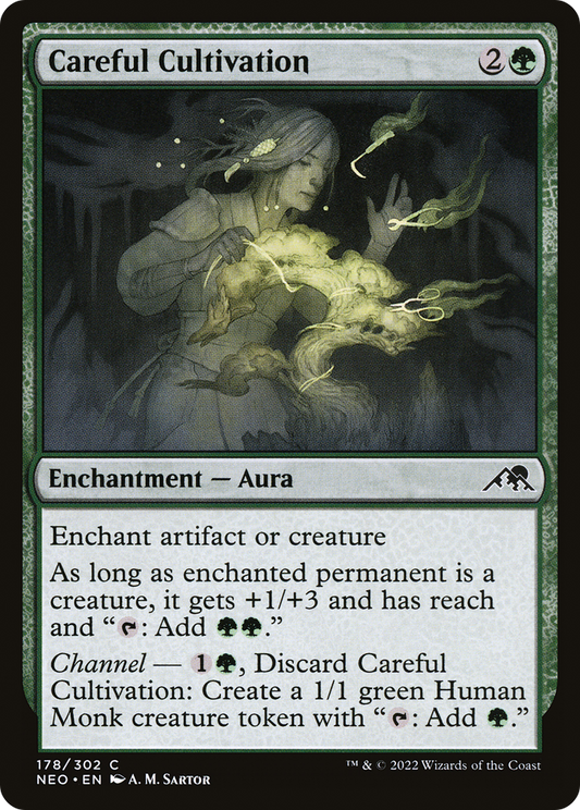 Careful Cultivation (NEO-178) - [Kamigawa: Neon Dynasty] Foil