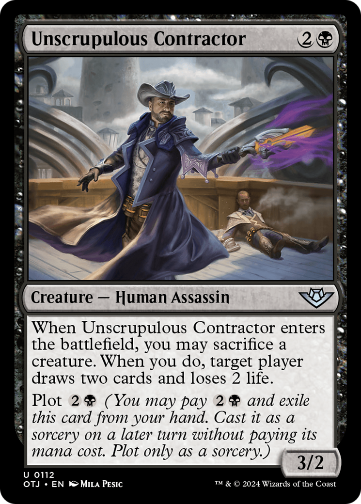 Unscrupulous Contractor (OTJ-112) - [Outlaws of Thunder Junction] Foil