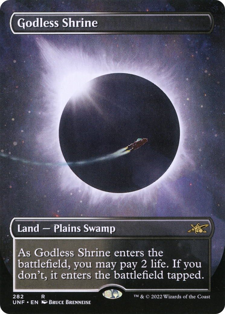 Godless Shrine (UNF-282) - [Unfinity] (Borderless) Foil