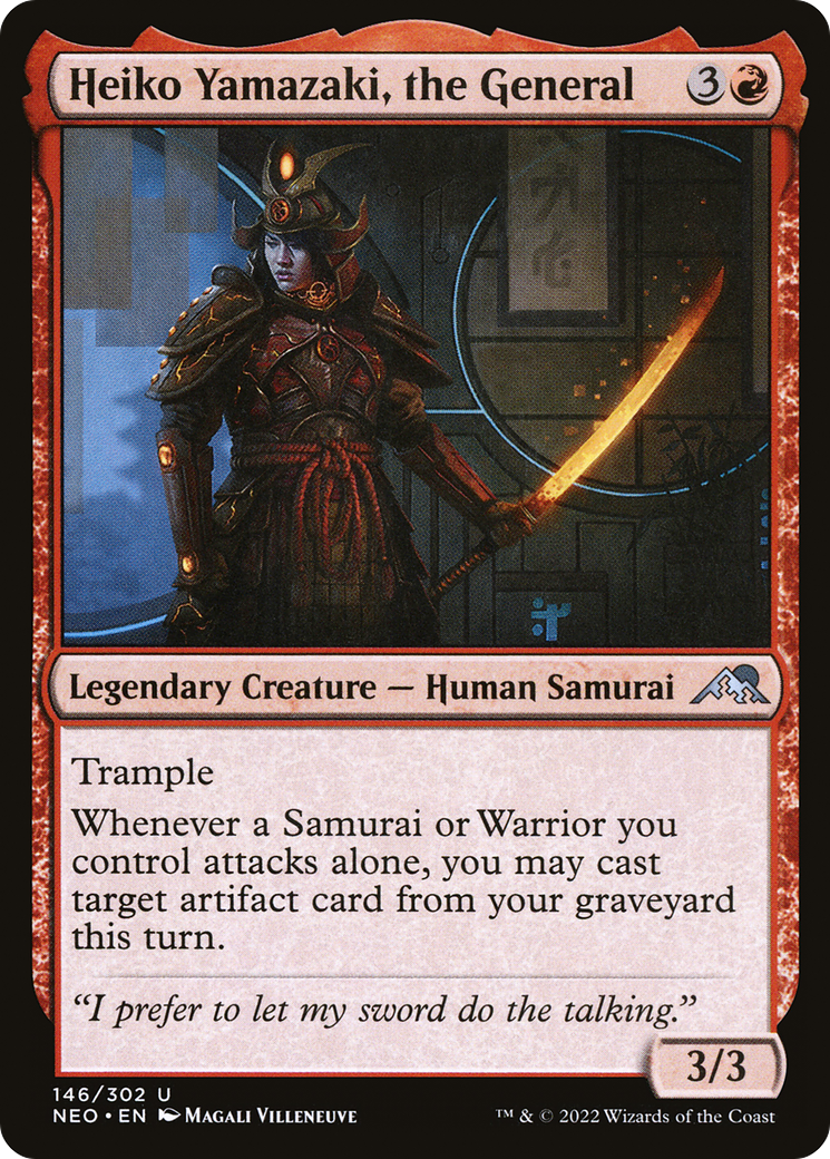 Heiko Yamazaki, the General (NEO-146) - [Kamigawa: Neon Dynasty] Foil
