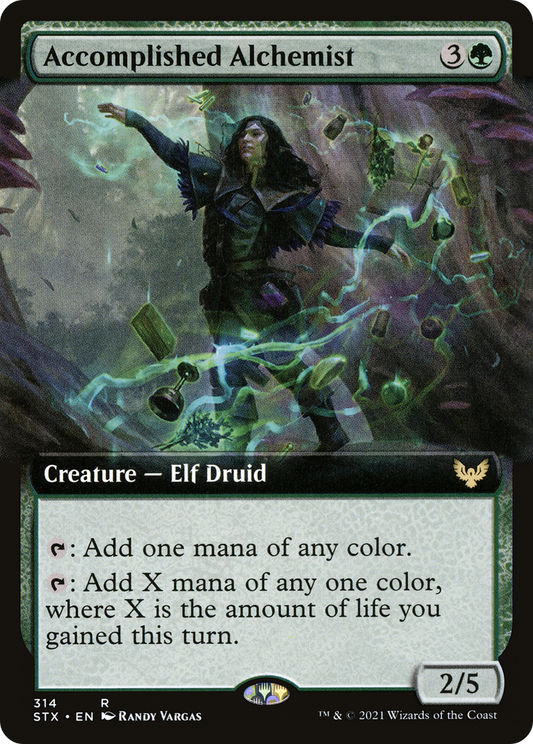 Accomplished Alchemist (Extended Art) (STX-314) - [Strixhaven: School of Mages]: (Extended Art) Foil