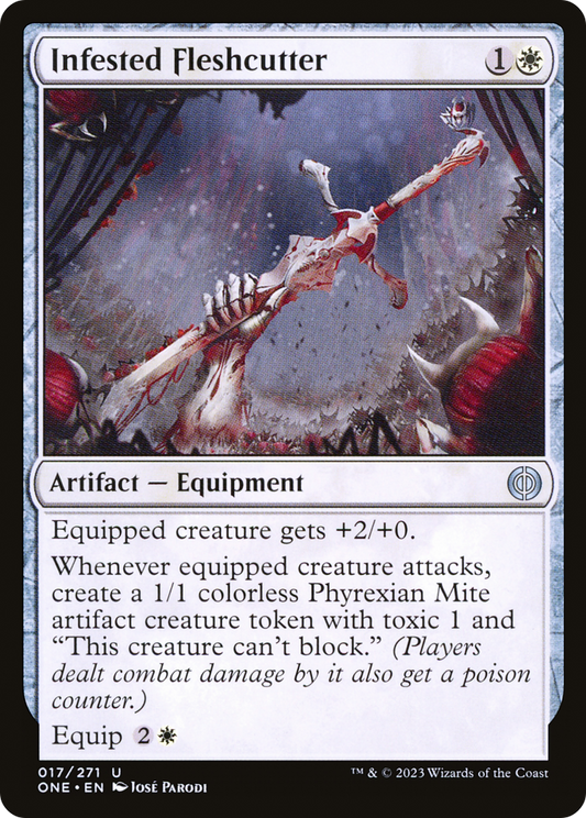 Infested Fleshcutter (ONE-017) - [Phyrexia: All Will Be One]