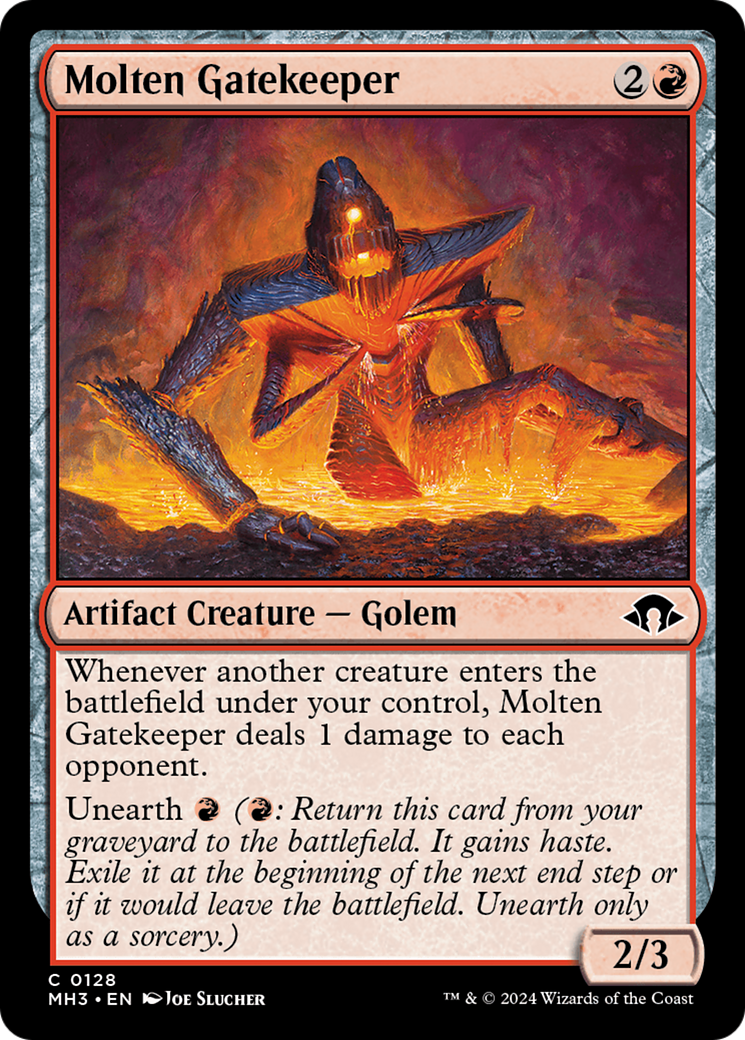Molten Gatekeeper (MH3-128) - [Modern Horizons 3] Feuille 