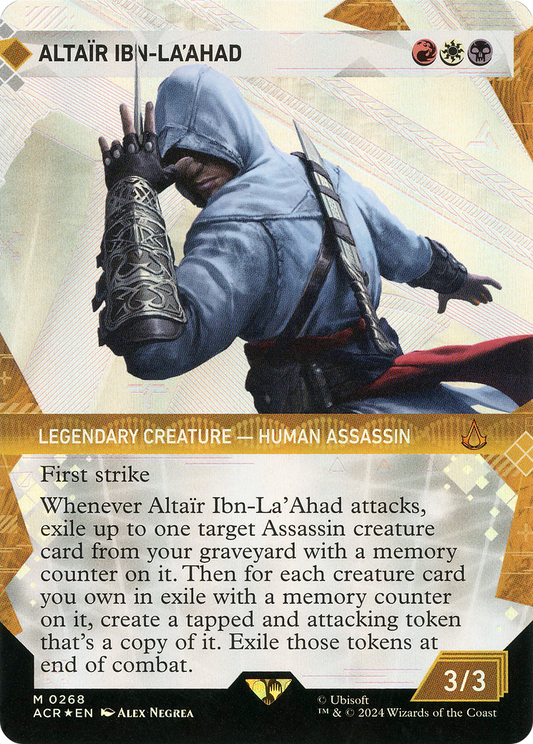 Altaïr Ibn-La'Ahad (ACR-268) - [Assassin's Creed]: (Showcase) (Borderless) Foil
